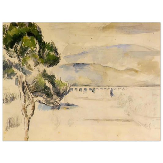 Pine Tree In The Arc Valley by Paul Cézanne – art poster, view 2