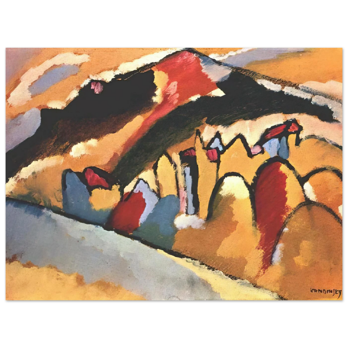 Study For Autumn by Wassily Kandinsky (1909) – art poster, view 2