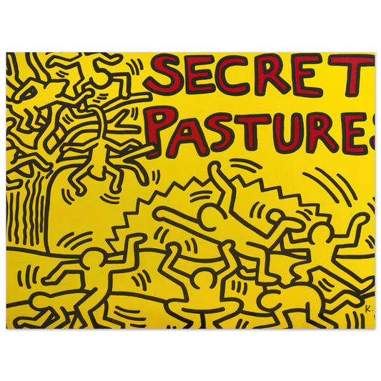 A Poster For The Bill T. Jones And Arnie Zane Performance Piece Secret Pastures by Keith Haring (1984) – art poster, view 2