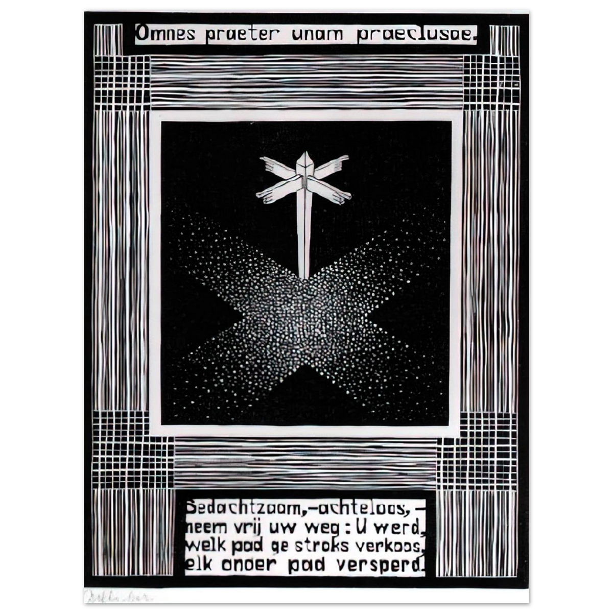 Emblemata Signpost by M.C. Escher – art poster, view 2