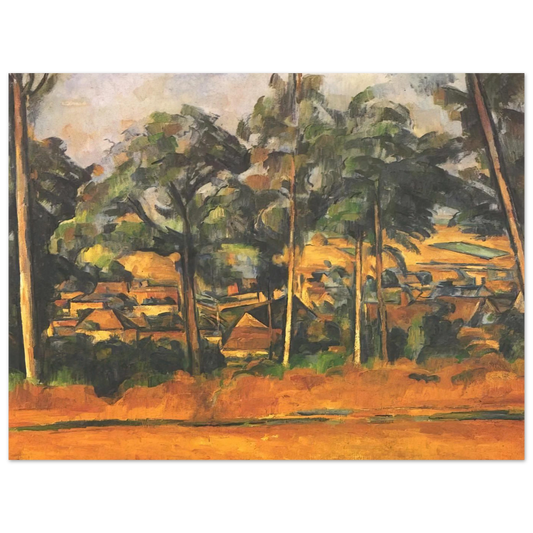 Village In The Provence by Paul Cézanne – art poster