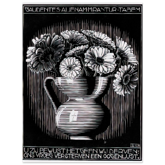 Emblemata Vase by M.C. Escher – art poster, view 2