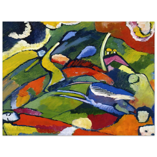 Two Riders And Reclining Figure by Wassily Kandinsky – art poster