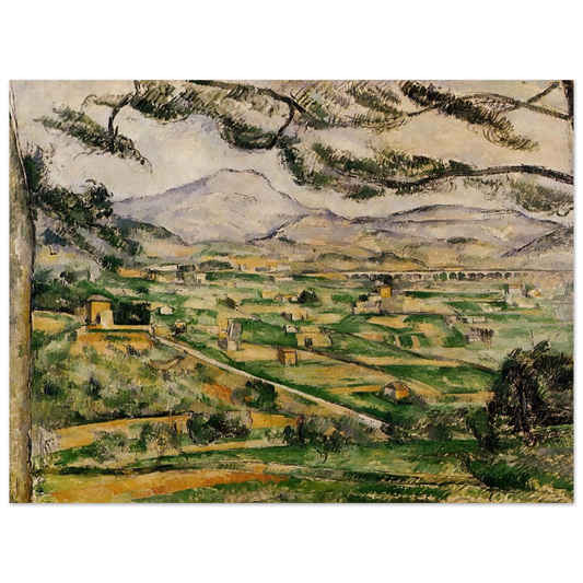Mont Sainte-Victoire With Large Pine by Paul Cézanne – art poster