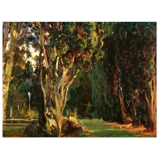 Falconieri Gardens, Frascati by John Singer Sargent – art poster