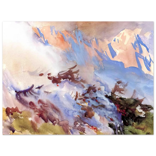 Mountain Fire by John Singer Sargent – art poster, view 2