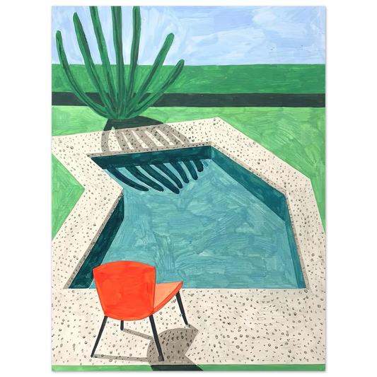 Untitled Artwork No. 6 by David Hockney – art poster