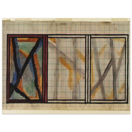 Preliminary Design For Lady Hamilton Rug by Vanessa Bell (1914) – art poster, view 2