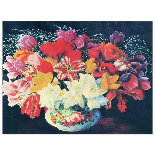 Grand Bouquet Of Tulips by Moise Kisling (1952) – art poster, view 2