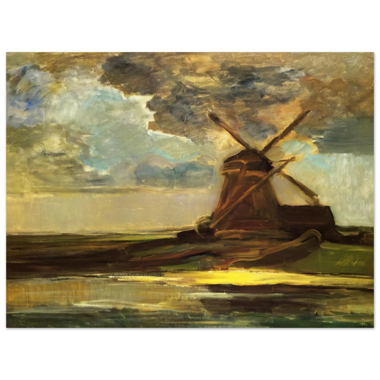 Windmill In The Gein by Piet Mondrian – art poster