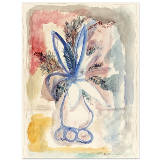 Flower Vase by Rene Portocarrero (1942) – art poster, view 2