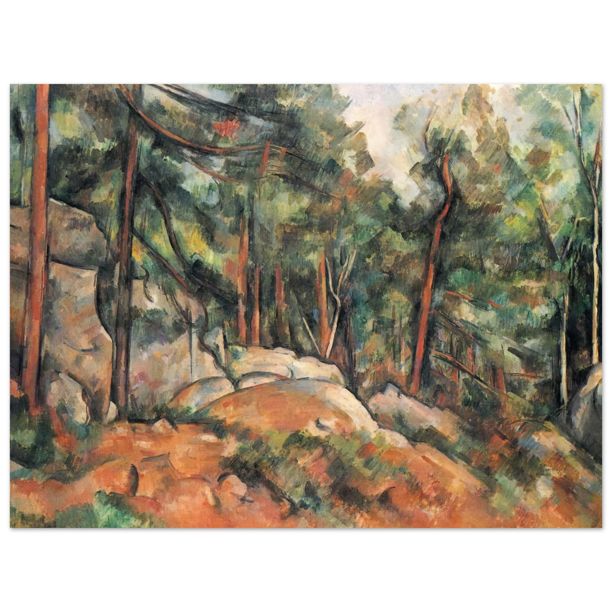 In The Forest by Paul Cézanne – art poster
