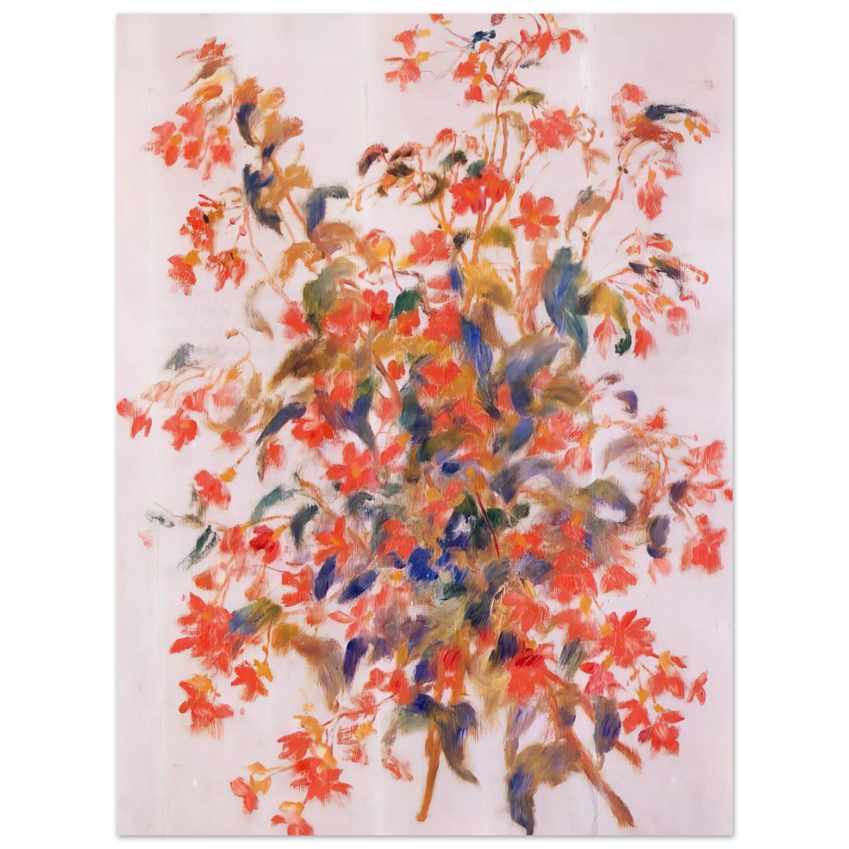 Still Life With Fuscias by Pierre-Auguste Renoir – art poster