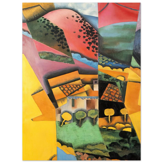 Landscape At Ceret by Juan Gris (1913) – art poster