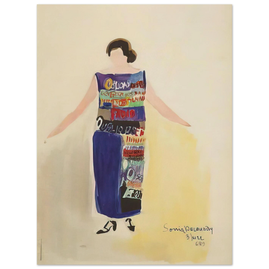 Robe Poeme Oublions Les Oiseaux by Sonia Delaunay (1922) – art poster