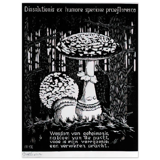 Emblemata Toadstool by M.C. Escher – art poster