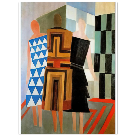Three Women Dressed Simultaneously by Sonia Delaunay – art poster, view 2