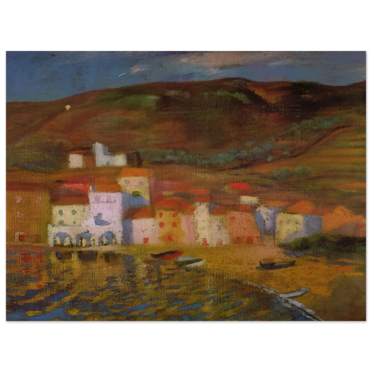 Portdogue And Mount Pani From Ayuntamiento by Salvador Dali – art poster