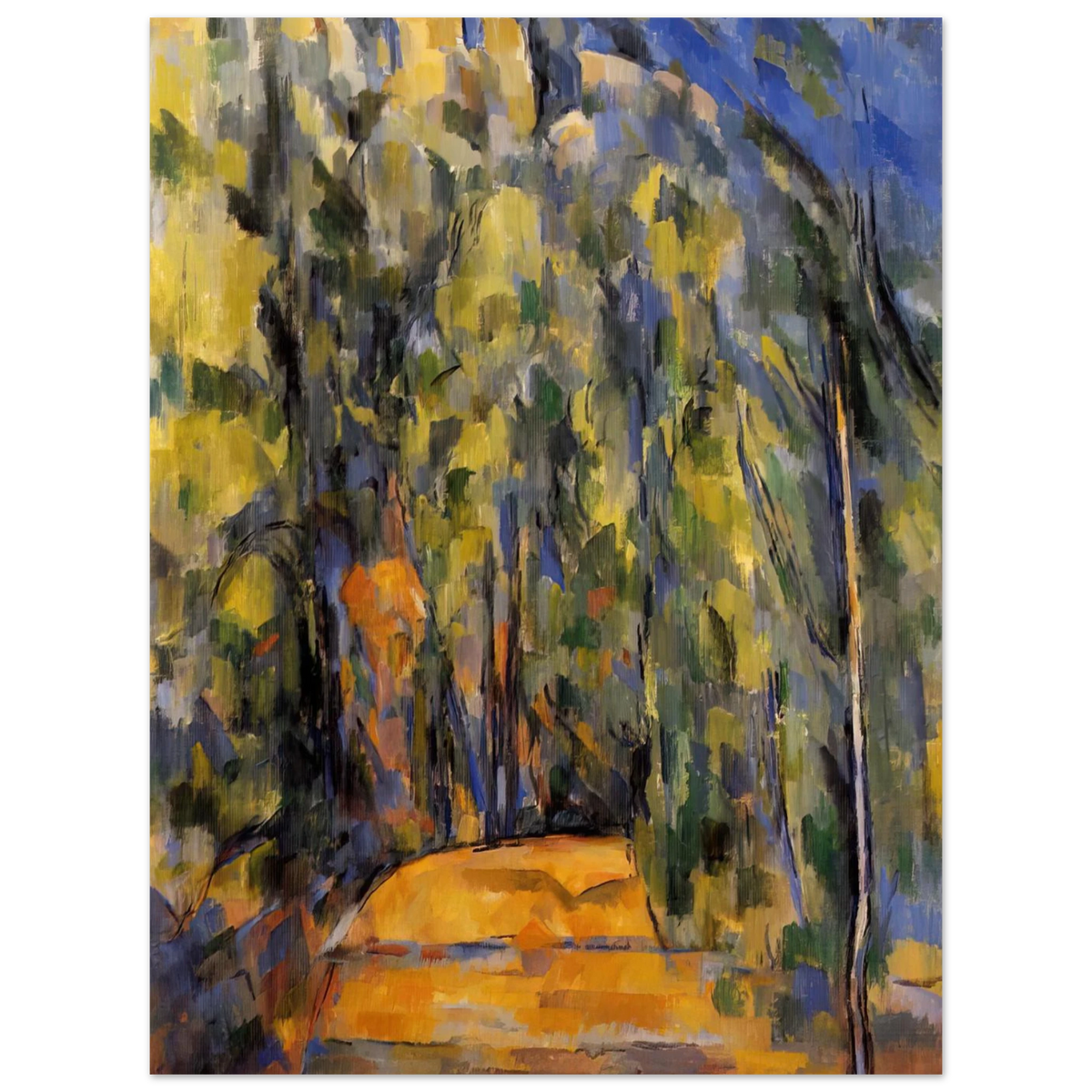 Bend In Forest Road by Paul Cézanne – art poster, view 2