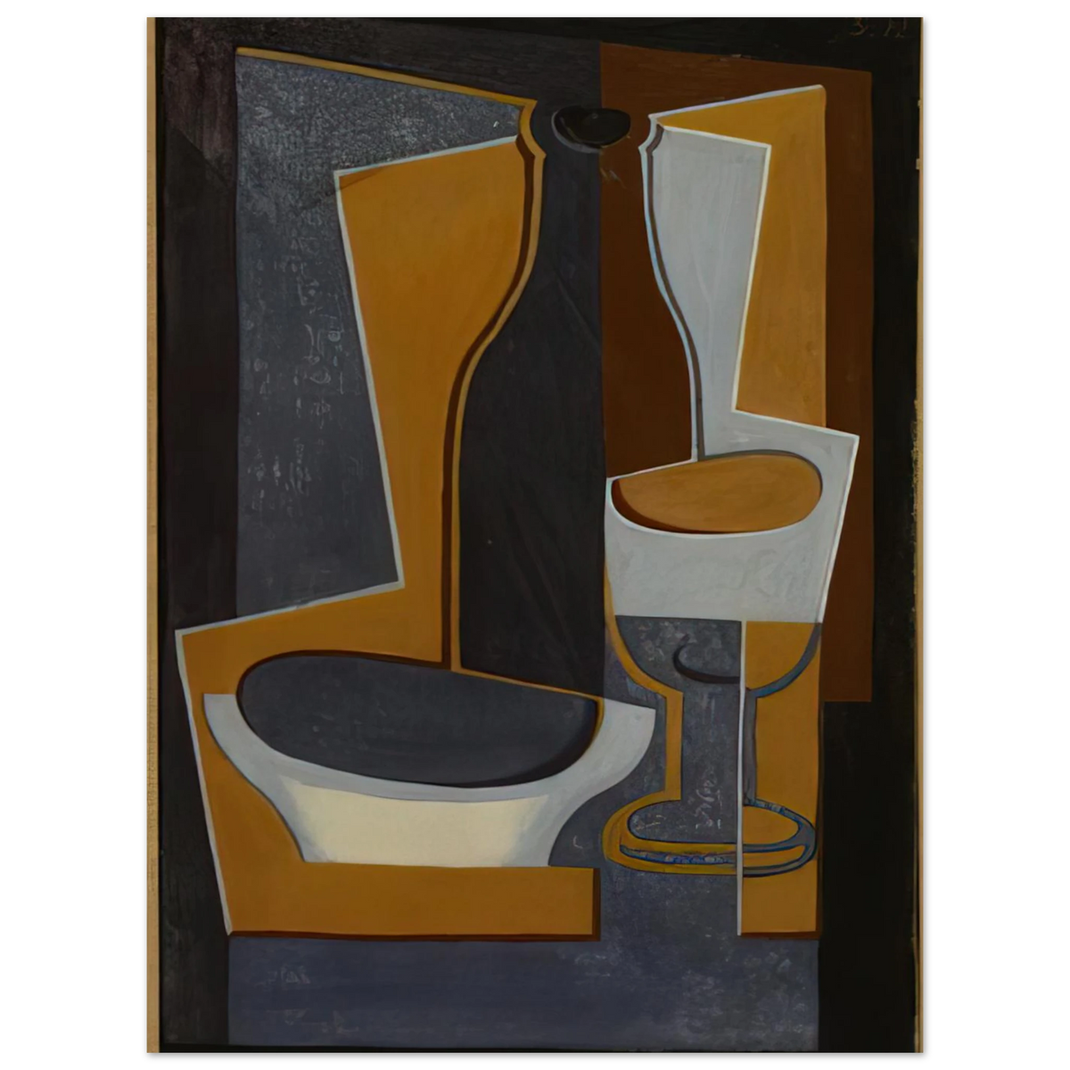 Bouteille Bol Et Verre by Juan Gris (1922) – art poster
