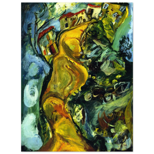 Street At Cagnes by Chaim Soutine (1923) – art poster
