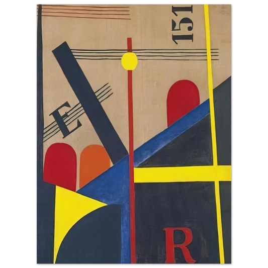 Large Painting Of The Railroad by Laszlo Moholy-Nagy – art poster, view 2