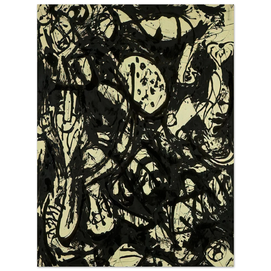 Black White Number 20 by Jackson Pollock (1951) – art poster
