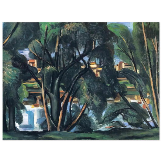 Trees On The Banks Of The Seine by Andre Derain (1913) – art poster