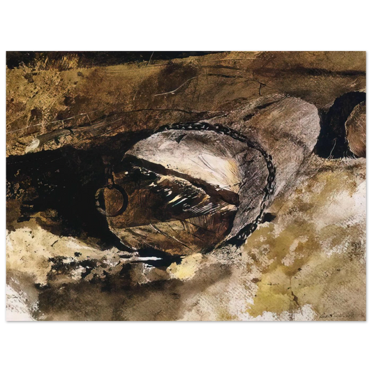 Log Chain by Andrew Wyeth – art poster, view 2