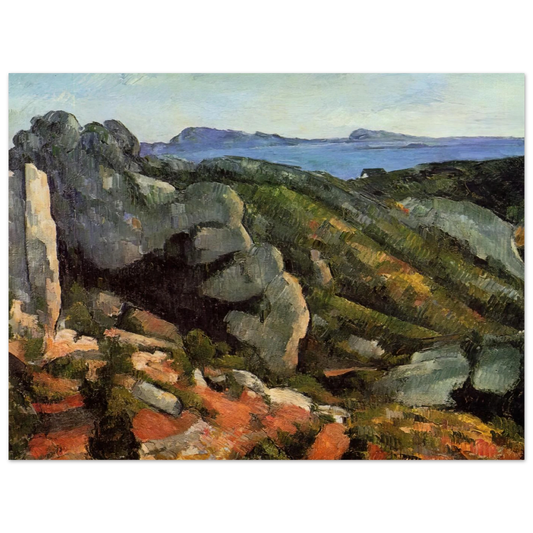 Rocks At L'estaque by Paul Cézanne – art poster