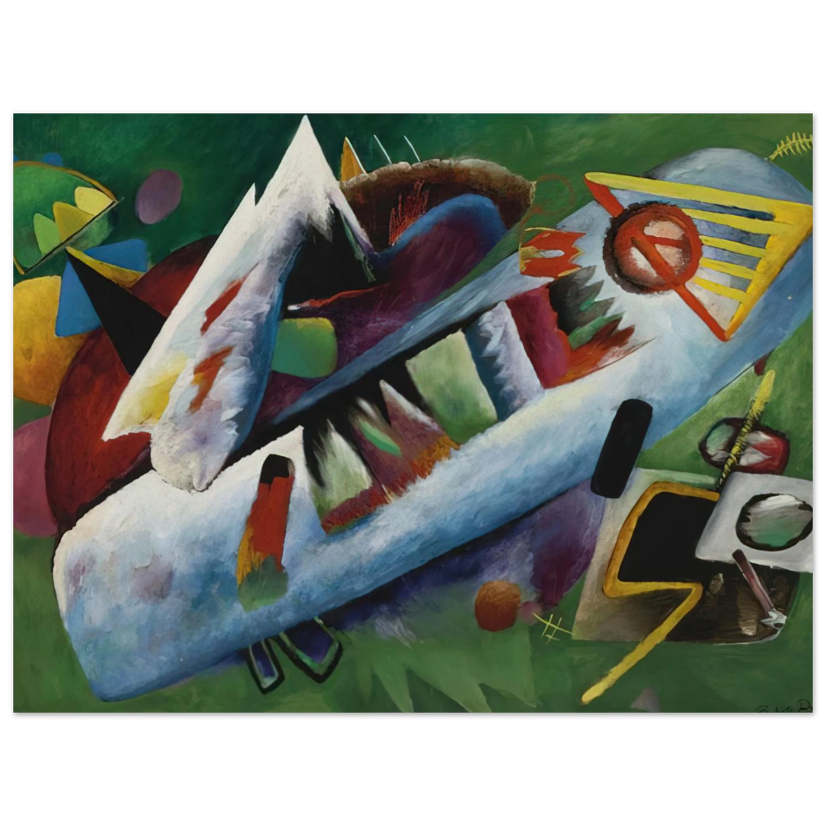 Concentric by Rudolf Bauer (1925) – art poster, view 2