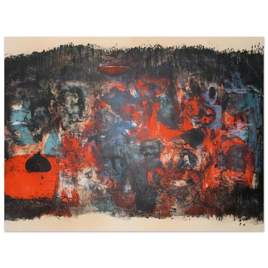 Untitled by Zao Wou-Ki (1956) – art poster, view 2