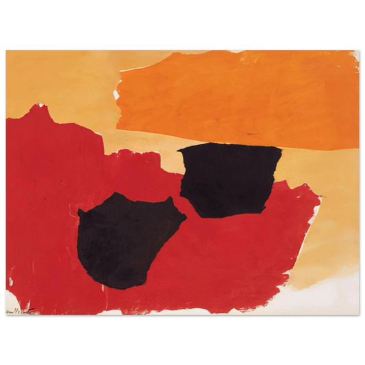 Orange Red Black by Esteban Vicente (1962) – art poster, view 2