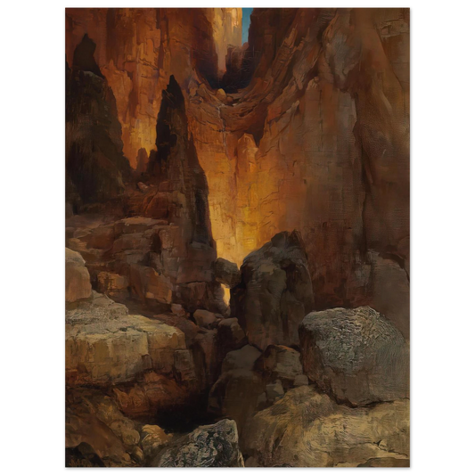 A Side Canyon Grand Canyon Of Arizona by Thomas Moran – art poster, view 2
