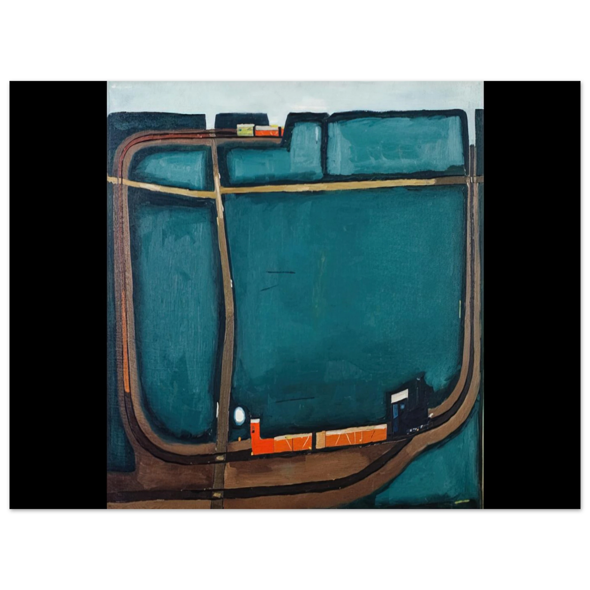 Narrow Gauge Railway In The Mountains by Jerzy Nowosielski (1963) – art poster