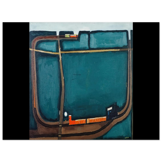 Narrow Gauge Railway In The Mountains by Jerzy Nowosielski (1963) – art poster