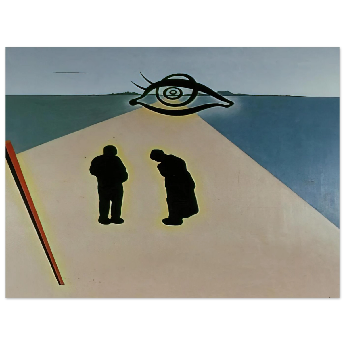 The Eye Of The Angelus by Salvador Dali – art poster, view 2