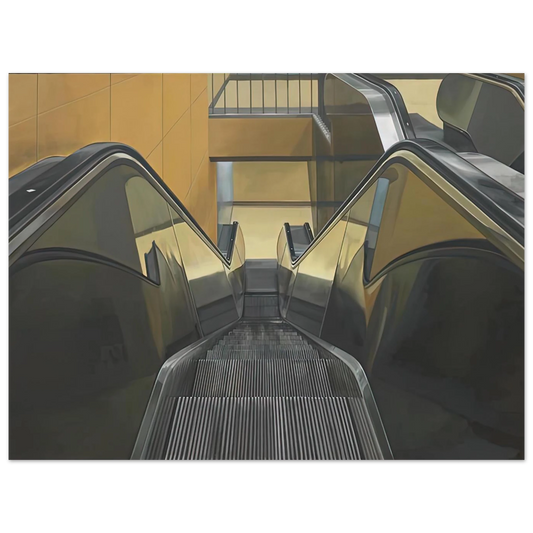 Escalator by Richard Estes (1970) – art poster, view 2