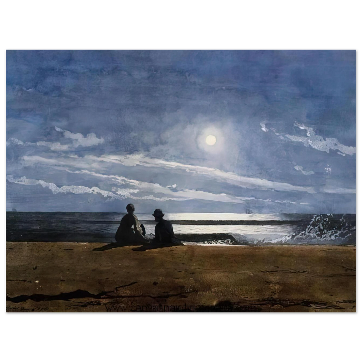 Moonlight by Winslow Homer – art poster