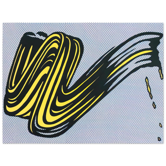 Brushstroke 0 by Roy Lichtenstein (1965) – art poster