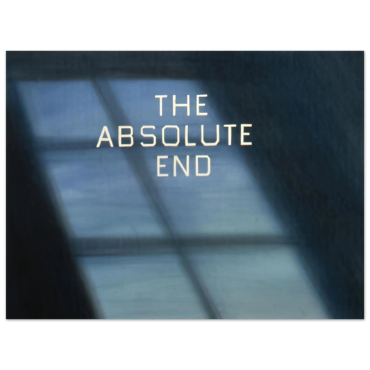 The Absolute End by Edward Ruscha (1982) – art poster, view 2