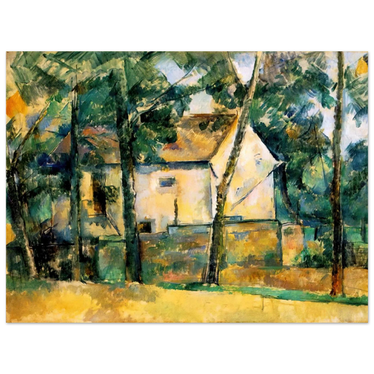House And Trees by Paul Cézanne – art poster
