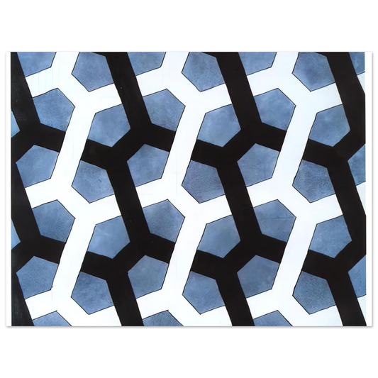 Interlaced Hexagon by M.C. Escher – art poster