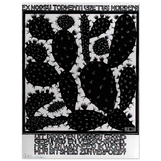 Emblemata Cactus by M.C. Escher – art poster, view 2
