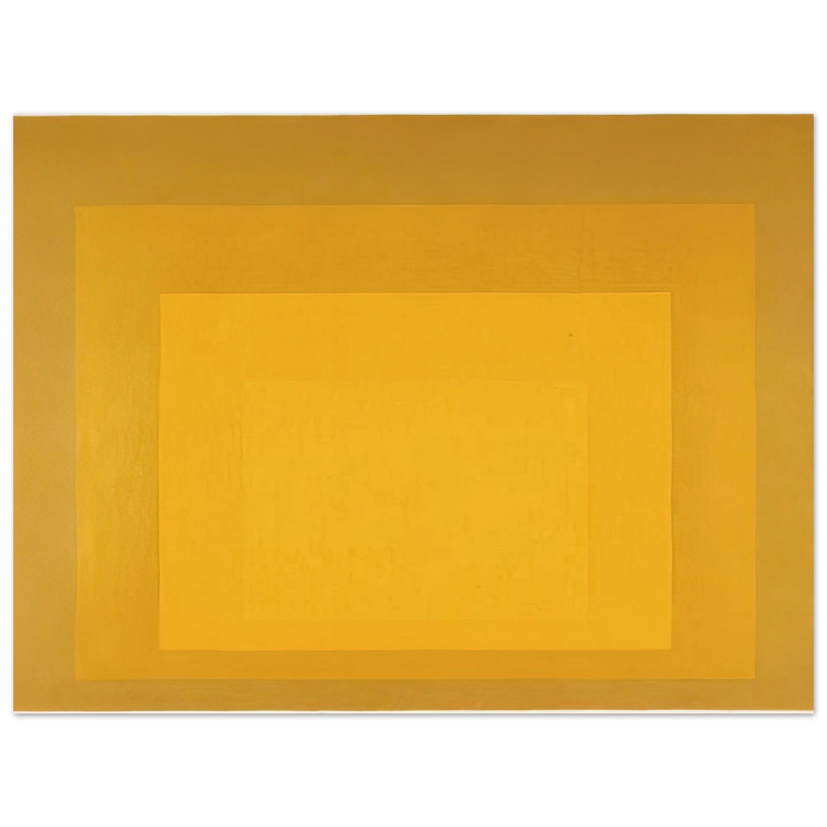 Study For Homage To The Square Departing In Yellow by Josef Albers (1964) – art poster