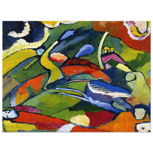 Two Riders And Reclining Figure by Wassily Kandinsky – art poster, view 2