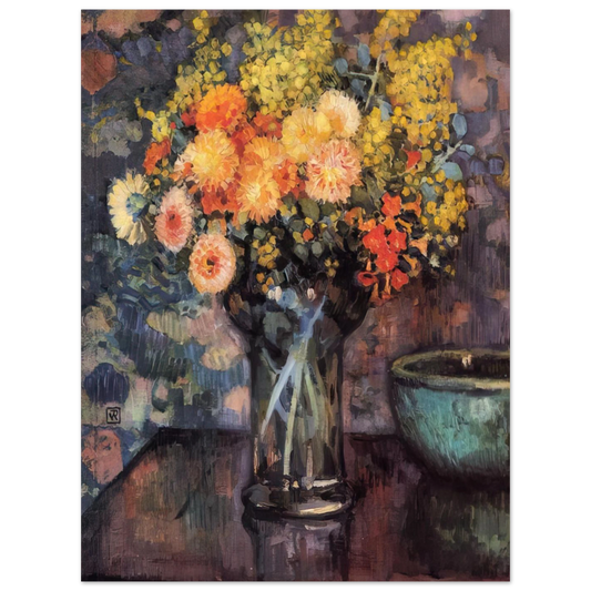 Vase Of Flowers by Theo van Rysselberghe – art poster