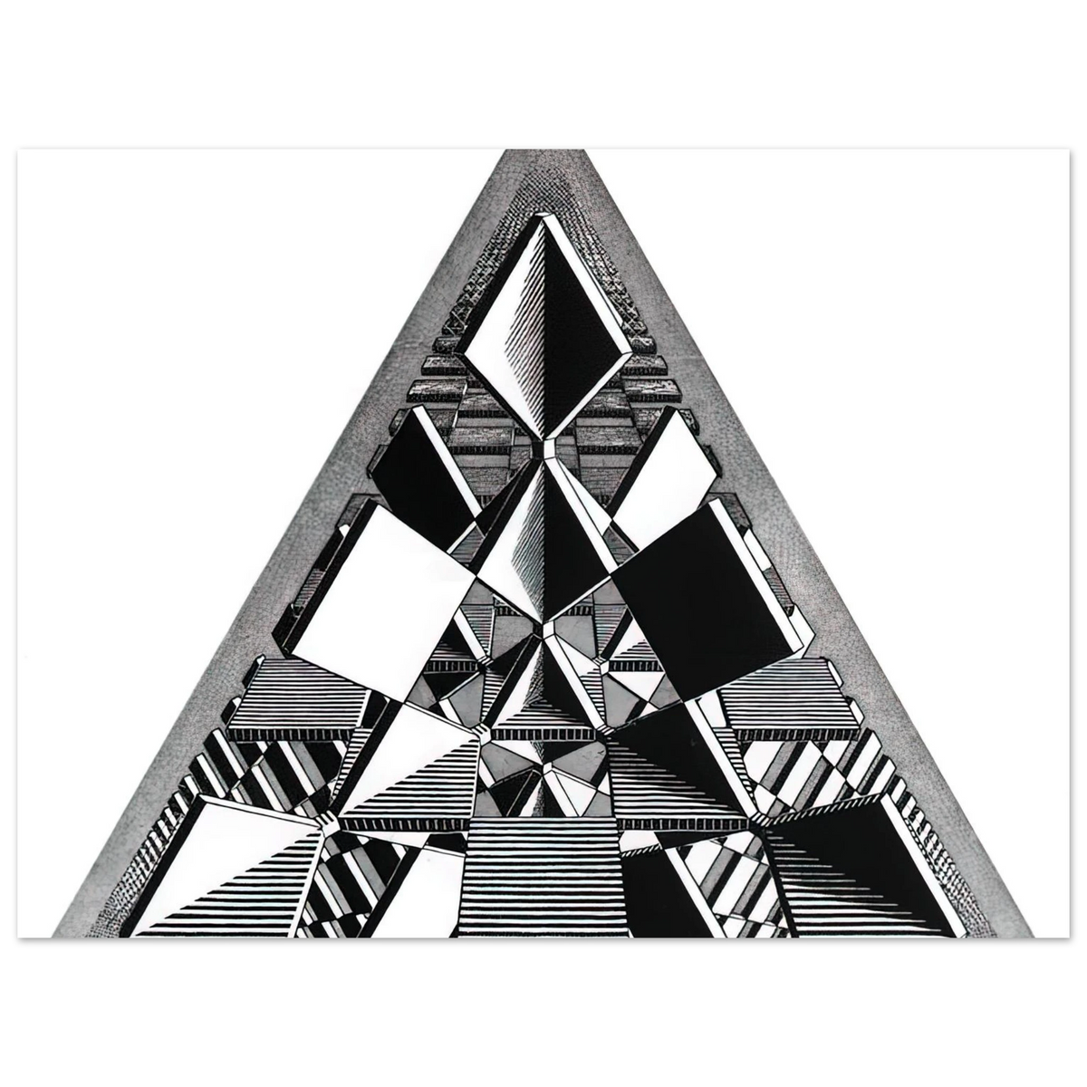Three Intersecting Planes by M.C. Escher – art poster