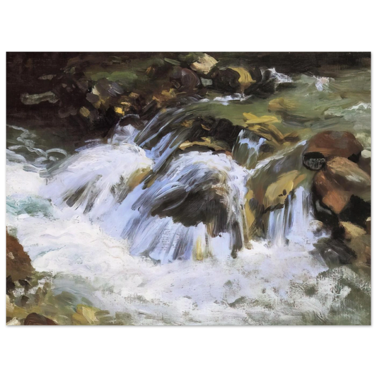 A Mountain Stream, Tyrol by John Singer Sargent – art poster, view 2