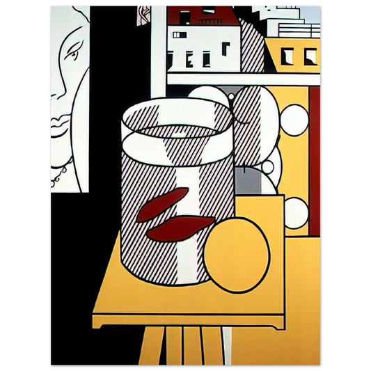 Still Life With Goldfish by Roy Lichtenstein (1974) – art poster